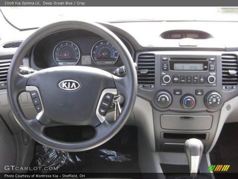 Deep Ocean Blue / Gray 2008 Kia Optima LX