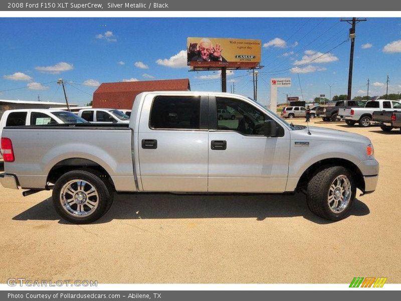 Silver Metallic / Black 2008 Ford F150 XLT SuperCrew