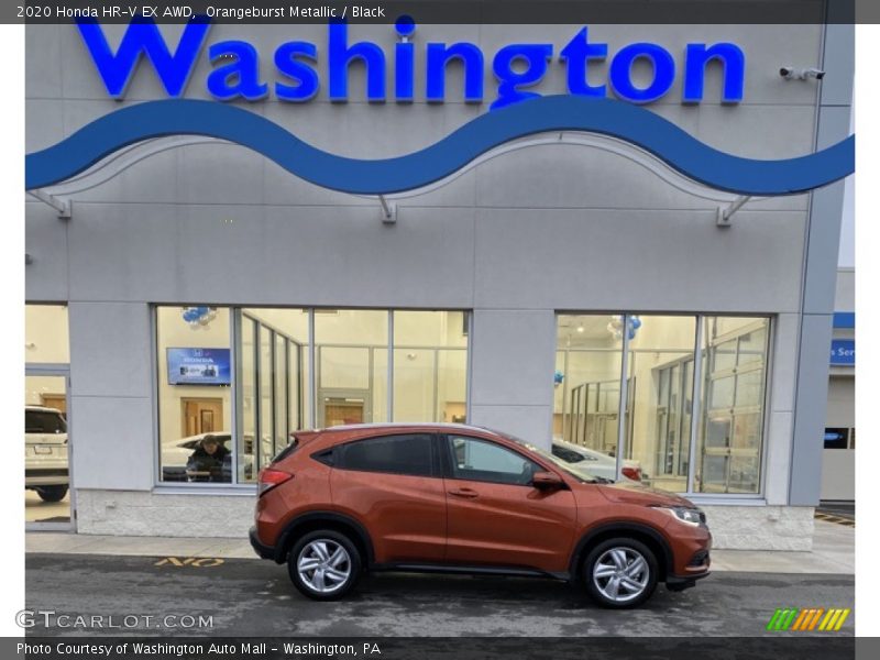 Orangeburst Metallic / Black 2020 Honda HR-V EX AWD