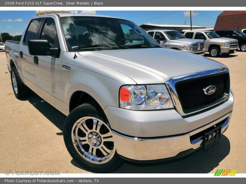 Silver Metallic / Black 2008 Ford F150 XLT SuperCrew