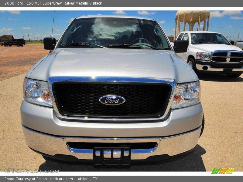 Silver Metallic / Black 2008 Ford F150 XLT SuperCrew