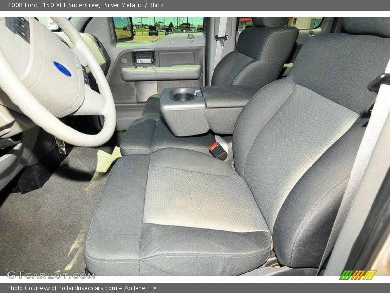 Silver Metallic / Black 2008 Ford F150 XLT SuperCrew