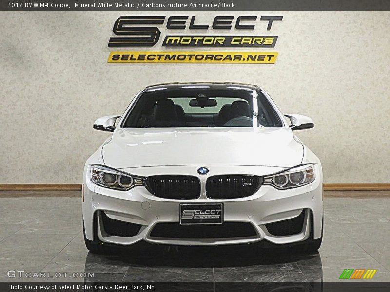 Mineral White Metallic / Carbonstructure Anthracite/Black 2017 BMW M4 Coupe