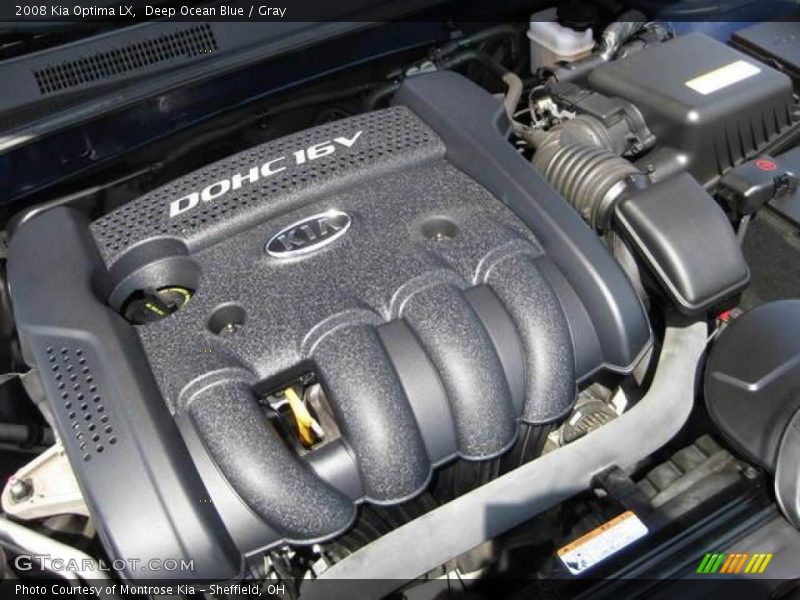 Deep Ocean Blue / Gray 2008 Kia Optima LX