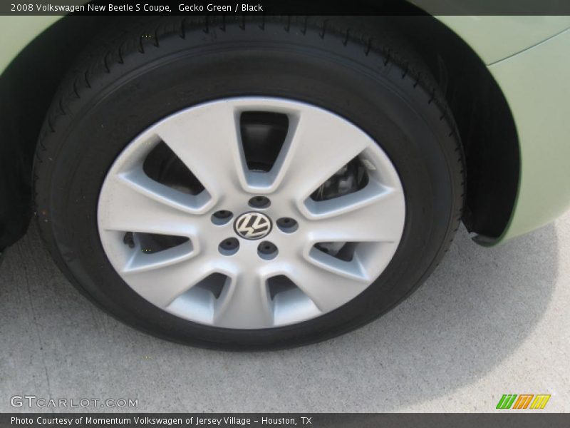 Gecko Green / Black 2008 Volkswagen New Beetle S Coupe