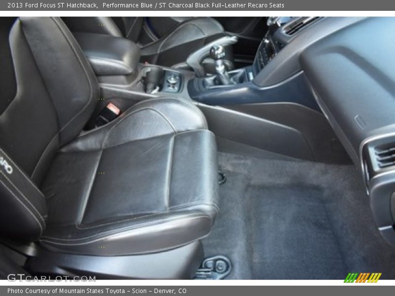 Performance Blue / ST Charcoal Black Full-Leather Recaro Seats 2013 Ford Focus ST Hatchback