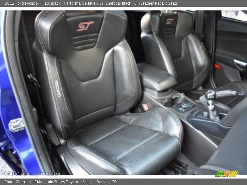 Performance Blue / ST Charcoal Black Full-Leather Recaro Seats 2013 Ford Focus ST Hatchback