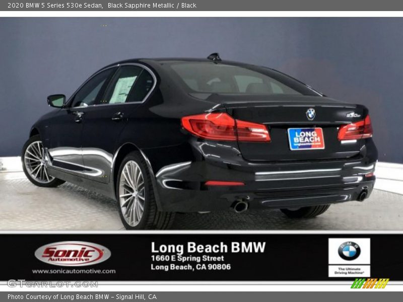 Black Sapphire Metallic / Black 2020 BMW 5 Series 530e Sedan