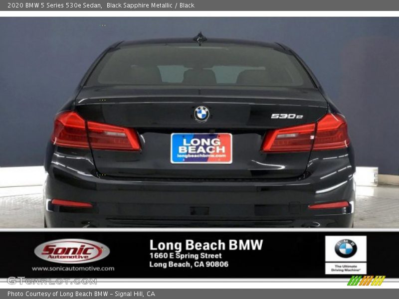 Black Sapphire Metallic / Black 2020 BMW 5 Series 530e Sedan