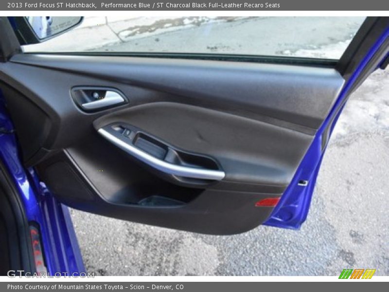 Performance Blue / ST Charcoal Black Full-Leather Recaro Seats 2013 Ford Focus ST Hatchback