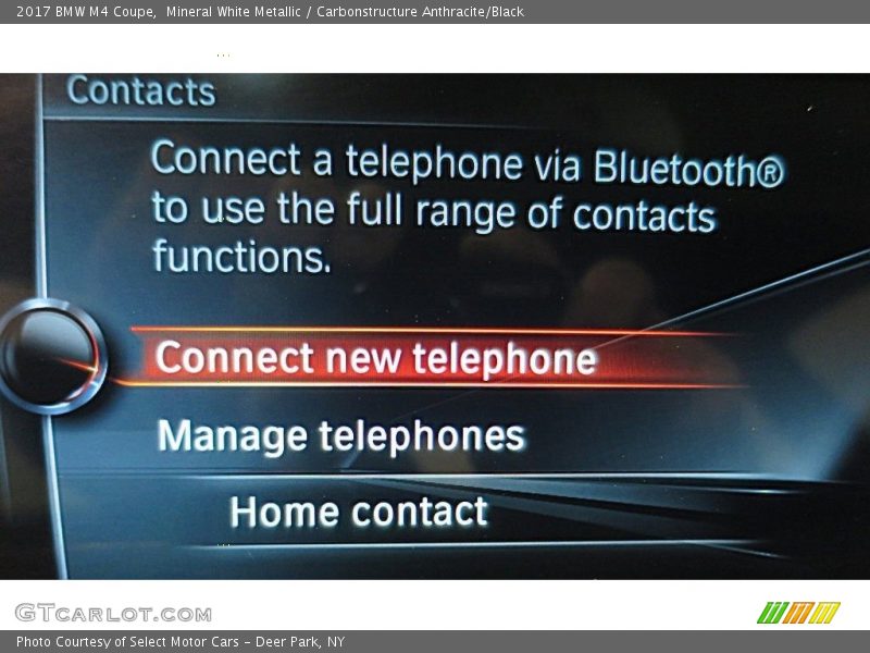 Mineral White Metallic / Carbonstructure Anthracite/Black 2017 BMW M4 Coupe