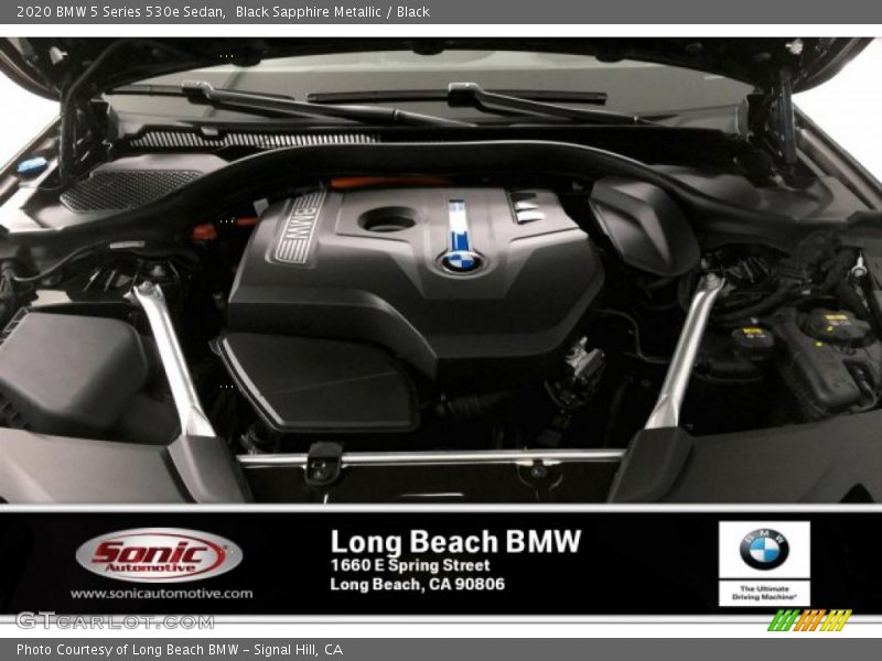 Black Sapphire Metallic / Black 2020 BMW 5 Series 530e Sedan