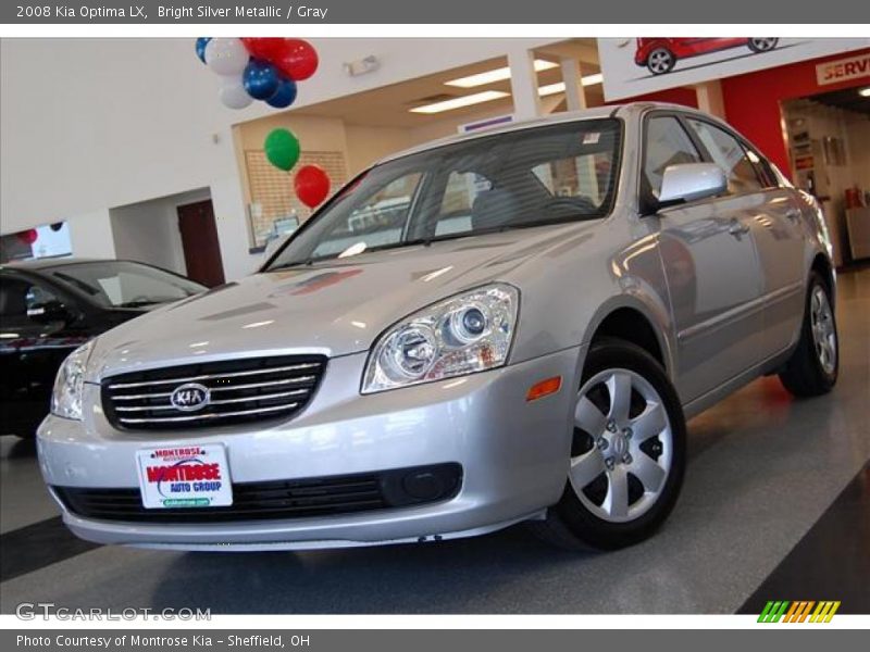 Bright Silver Metallic / Gray 2008 Kia Optima LX