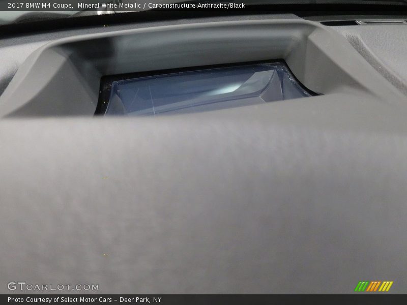 Mineral White Metallic / Carbonstructure Anthracite/Black 2017 BMW M4 Coupe