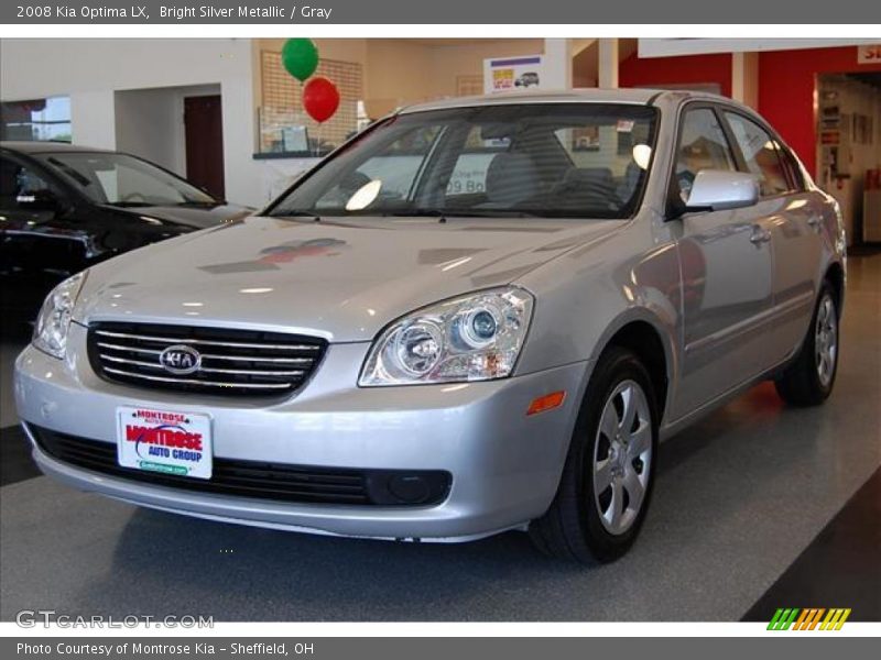 Bright Silver Metallic / Gray 2008 Kia Optima LX