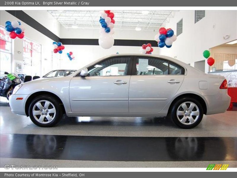 Bright Silver Metallic / Gray 2008 Kia Optima LX