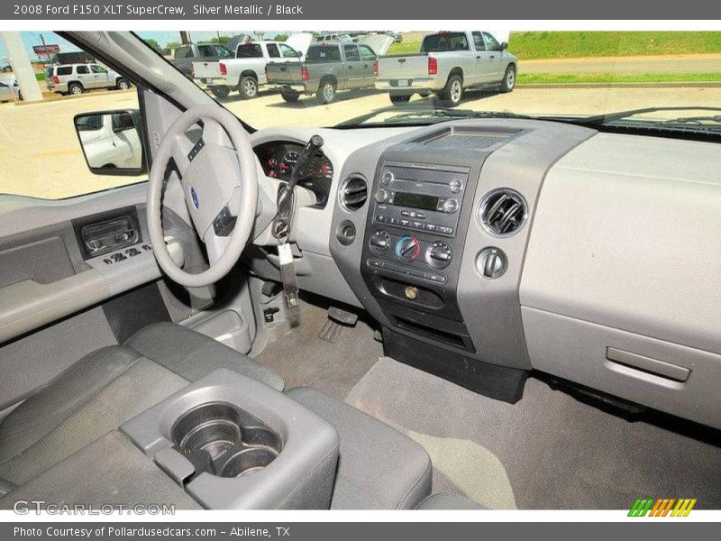Silver Metallic / Black 2008 Ford F150 XLT SuperCrew