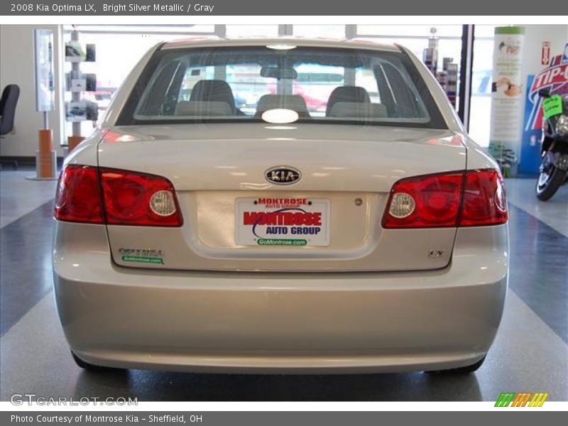 Bright Silver Metallic / Gray 2008 Kia Optima LX