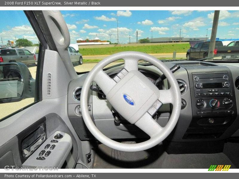Silver Metallic / Black 2008 Ford F150 XLT SuperCrew