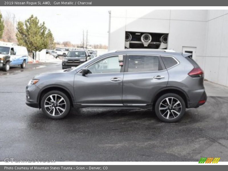 Gun Metallic / Charcoal 2019 Nissan Rogue SL AWD