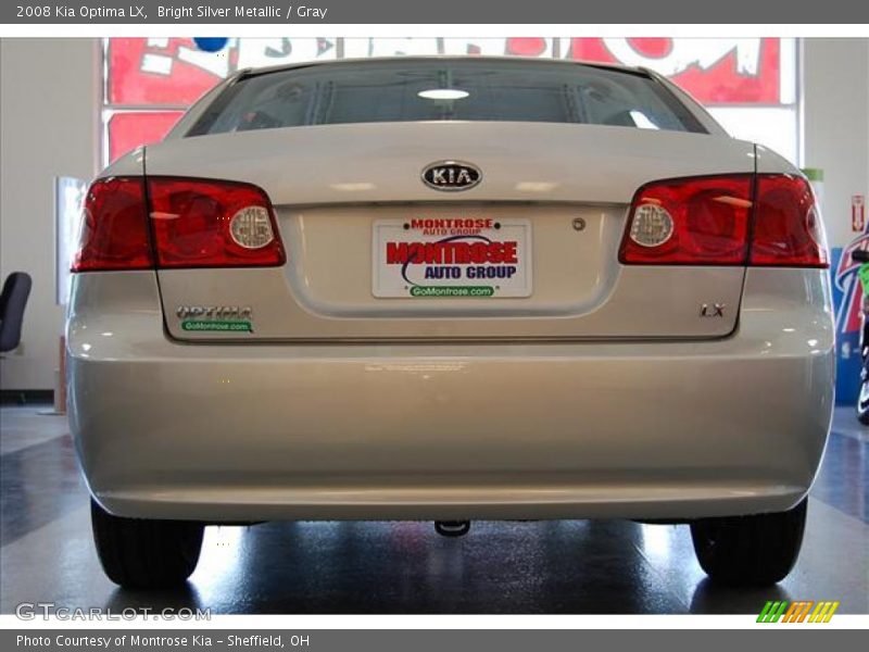 Bright Silver Metallic / Gray 2008 Kia Optima LX
