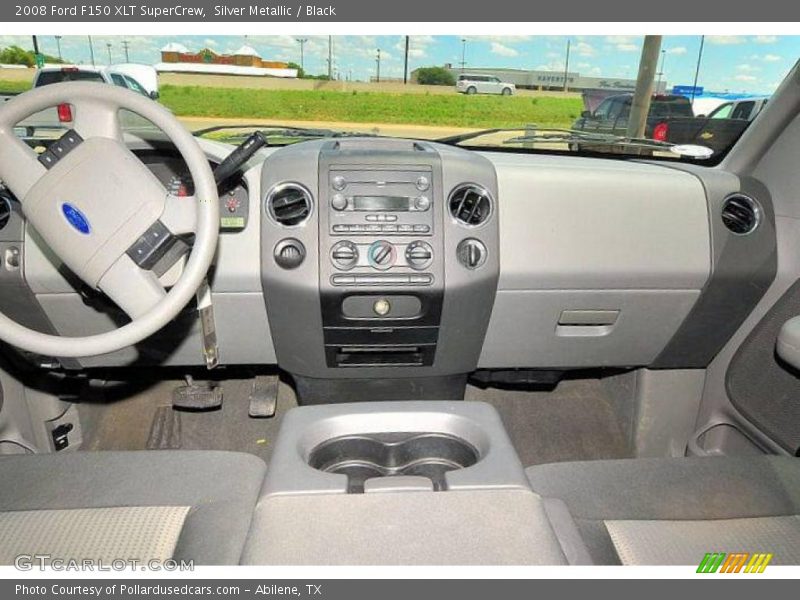 Silver Metallic / Black 2008 Ford F150 XLT SuperCrew