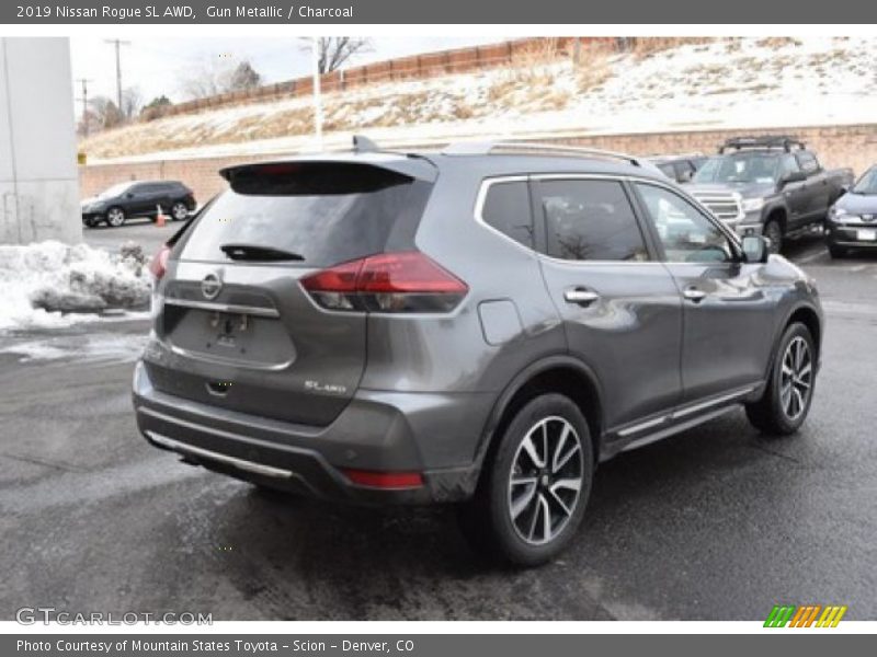 Gun Metallic / Charcoal 2019 Nissan Rogue SL AWD