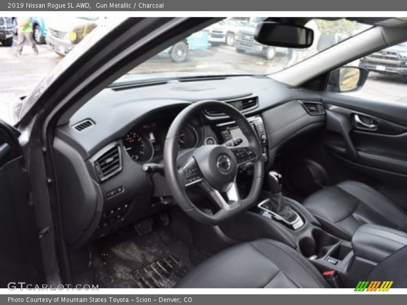 Gun Metallic / Charcoal 2019 Nissan Rogue SL AWD