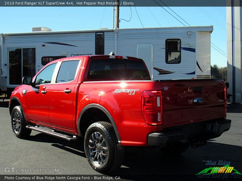 Hot Pepper Red Metallic / Ebony 2019 Ford Ranger XLT SuperCrew 4x4