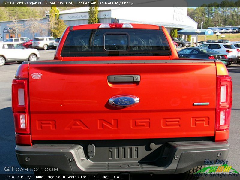 Hot Pepper Red Metallic / Ebony 2019 Ford Ranger XLT SuperCrew 4x4
