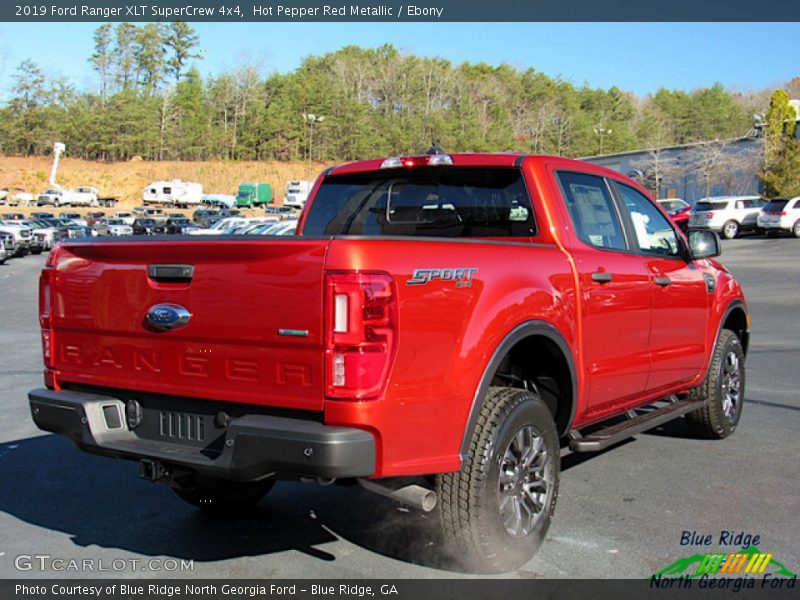 Hot Pepper Red Metallic / Ebony 2019 Ford Ranger XLT SuperCrew 4x4