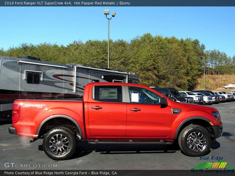 Hot Pepper Red Metallic / Ebony 2019 Ford Ranger XLT SuperCrew 4x4