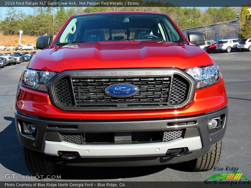 Hot Pepper Red Metallic / Ebony 2019 Ford Ranger XLT SuperCrew 4x4