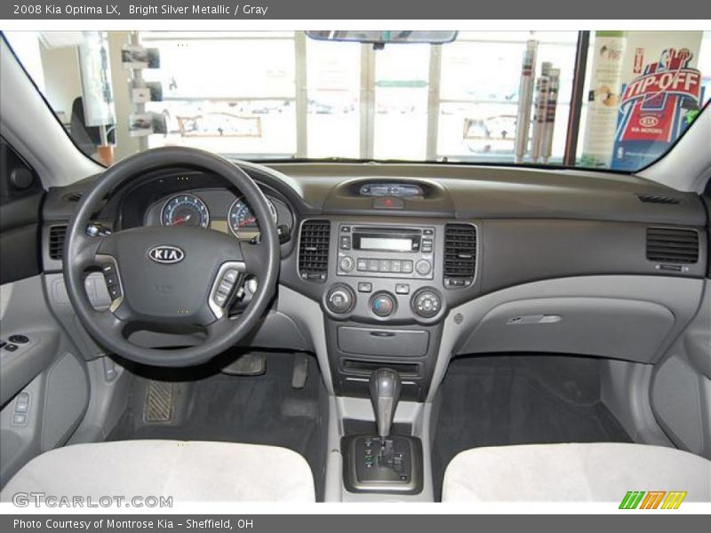 Bright Silver Metallic / Gray 2008 Kia Optima LX