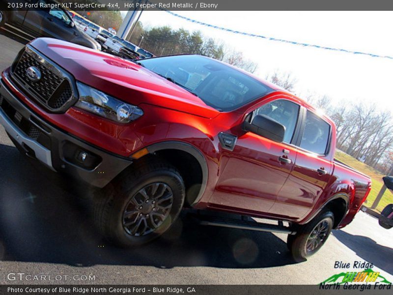 Hot Pepper Red Metallic / Ebony 2019 Ford Ranger XLT SuperCrew 4x4