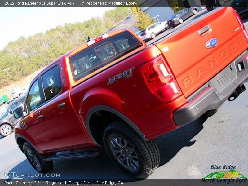 Hot Pepper Red Metallic / Ebony 2019 Ford Ranger XLT SuperCrew 4x4