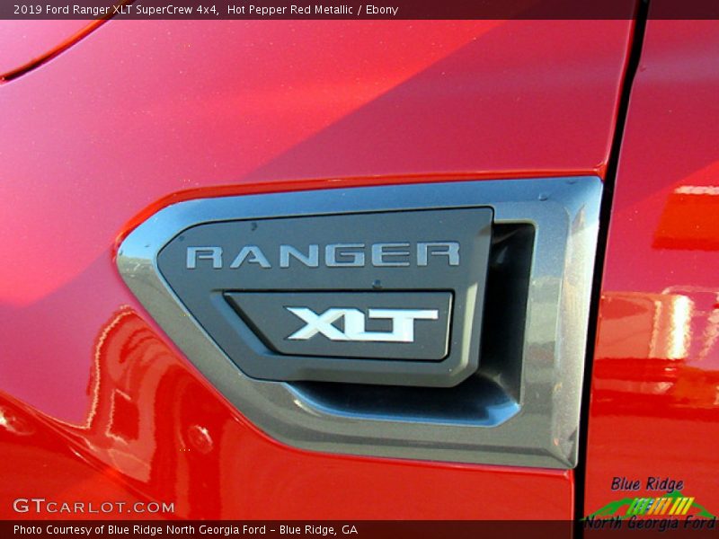 Hot Pepper Red Metallic / Ebony 2019 Ford Ranger XLT SuperCrew 4x4