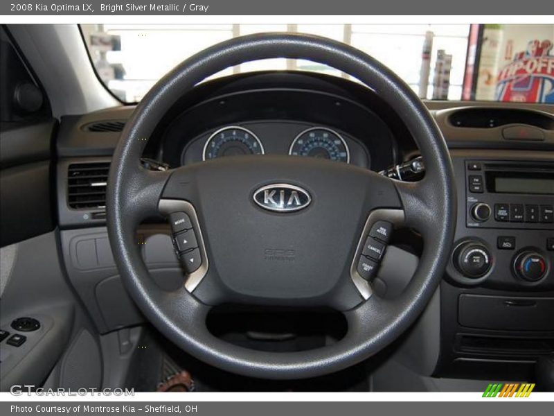 Bright Silver Metallic / Gray 2008 Kia Optima LX