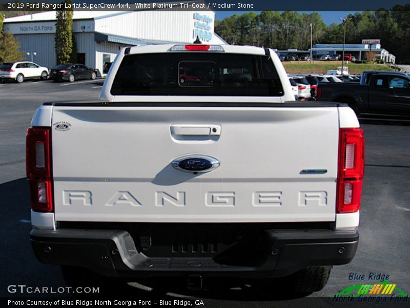 White Platinum Tri-Coat / Medium Stone 2019 Ford Ranger Lariat SuperCrew 4x4