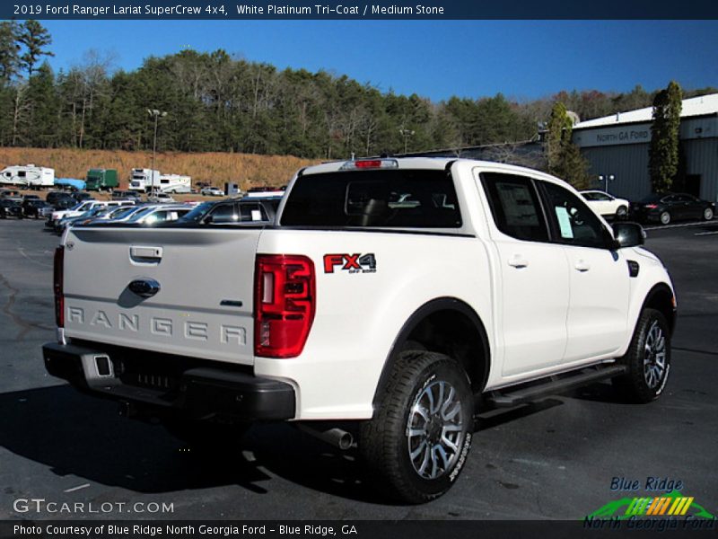White Platinum Tri-Coat / Medium Stone 2019 Ford Ranger Lariat SuperCrew 4x4