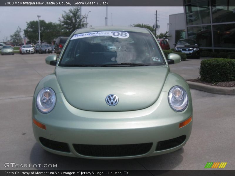 Gecko Green / Black 2008 Volkswagen New Beetle S Coupe