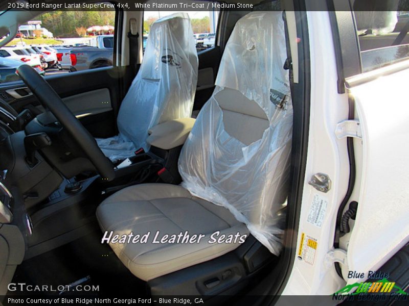 White Platinum Tri-Coat / Medium Stone 2019 Ford Ranger Lariat SuperCrew 4x4