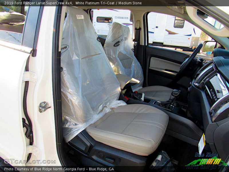 White Platinum Tri-Coat / Medium Stone 2019 Ford Ranger Lariat SuperCrew 4x4