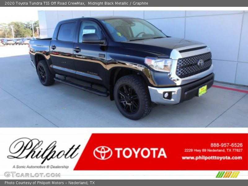 Midnight Black Metallic / Graphite 2020 Toyota Tundra TSS Off Road CrewMax