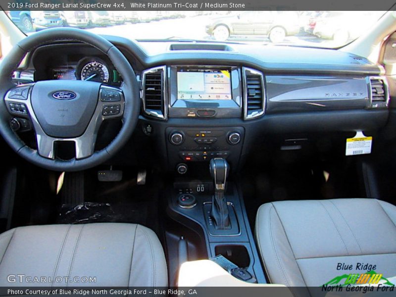 White Platinum Tri-Coat / Medium Stone 2019 Ford Ranger Lariat SuperCrew 4x4
