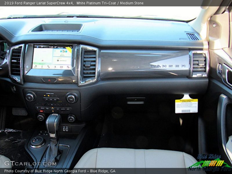 White Platinum Tri-Coat / Medium Stone 2019 Ford Ranger Lariat SuperCrew 4x4