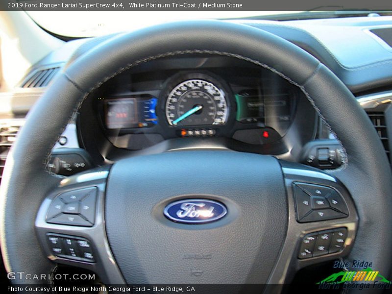 White Platinum Tri-Coat / Medium Stone 2019 Ford Ranger Lariat SuperCrew 4x4