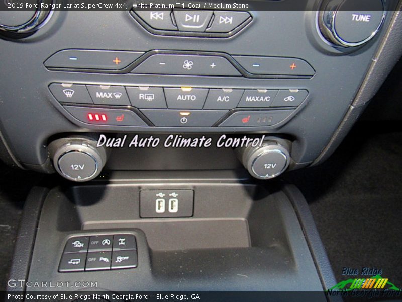 White Platinum Tri-Coat / Medium Stone 2019 Ford Ranger Lariat SuperCrew 4x4