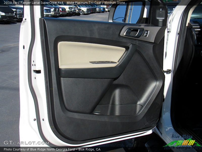 White Platinum Tri-Coat / Medium Stone 2019 Ford Ranger Lariat SuperCrew 4x4