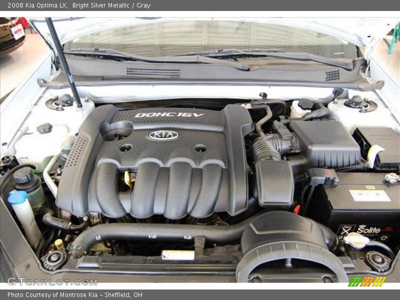 Bright Silver Metallic / Gray 2008 Kia Optima LX